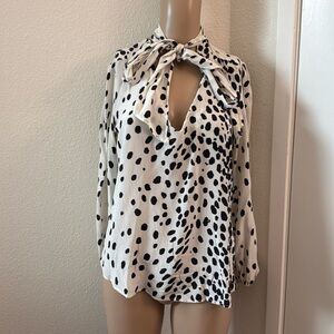 Rixo London Polka Dot Blouse